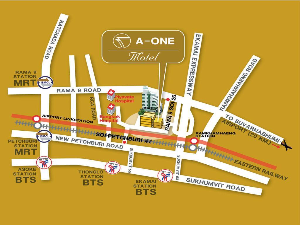 A-One Motel Bangkok Extérieur photo